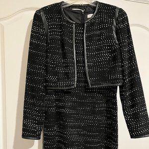 Calvin Klein black and white dress